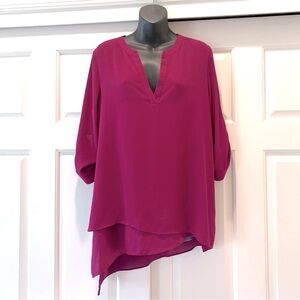 The Limited Magenta Layered Blouse / tunic, size Medium